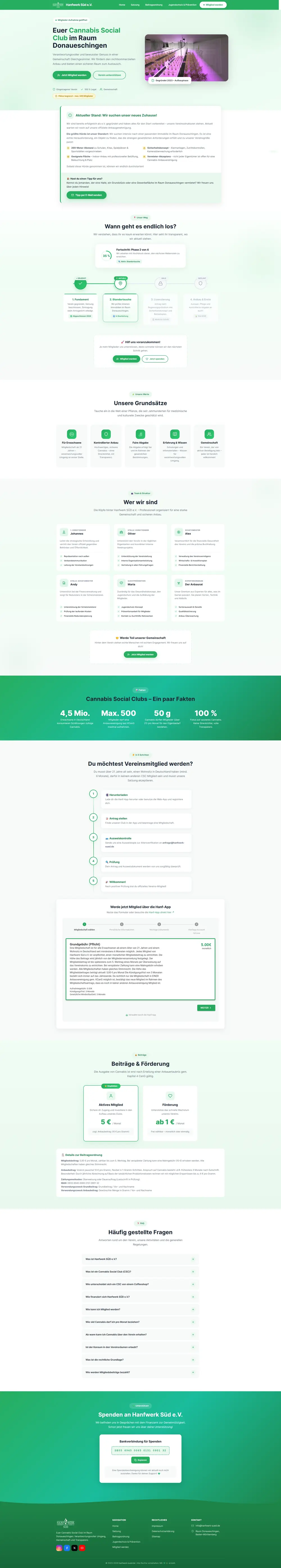 Referenz: Website für einen Verein aus dem Raum Donaueschingen